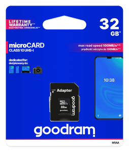Karta pamięci microSD 32GB UHS-I Goodram z adapterem