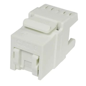 Gniazdo Keystone RJ45 8P8C CAT. 6, tylny montaż  zamykane