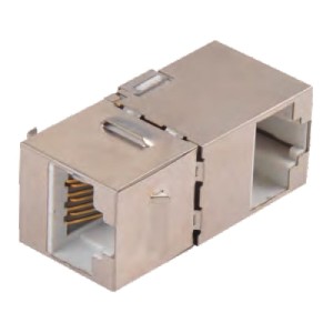  Gniazdo keystone 8P8C RJ45 STP CAT. 6  Gn.-Gn. kątowe