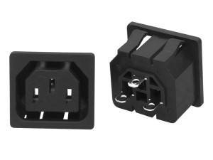 Gniazdo AC 3PIN komputerowy mont. wcisk.