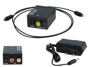 Konwerter optyczny TOSLINK - 2xRCA 