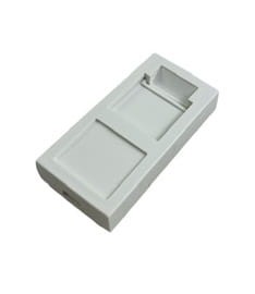 Mocowanie 1xRJ45 keystone 45x22,5 z osłoną