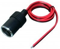 Gniazdo zapalniczki samochodowej z kablem 1m.