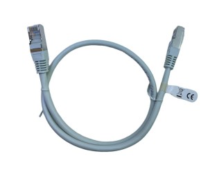 Patch cord FTP kat.5e 0,5m szary