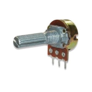 POTENCJOMETR OBROTOWY 500K OHM A (LOGARYTMICZNY) L=20MM