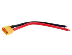 WTYK XT60 MĘSKI Z PRZEWODEM 10CM AWG12