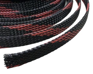 OPLOT POLIESTROWY 8MM/16MM CZARNO-CZERWONY TYP1