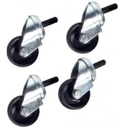 Zestaw 4 kółek do szaf wiszących PRO