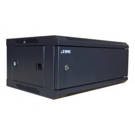 Szafa 19" wisząca 4U 400mm ipTIME Standard drzwi metalowe czarna