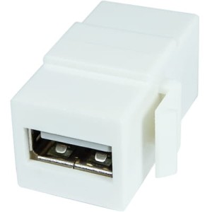 Gniazdo Keystone USB A-A białe