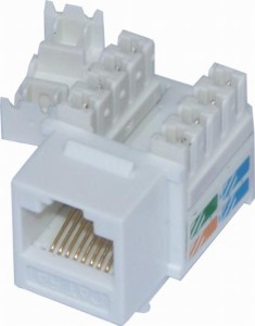 Moduł Gniazdo keyston RJ45 UTP Cat 5e 