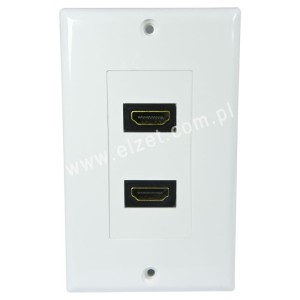 Gniazdo naścienne 2xHDMI USA