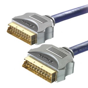 Kabel Euro-Euro (Scart) 10 m.