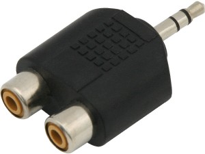 Przejście Jack 3,5 stereo-2xGniazdo RCA 