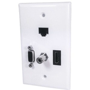 Gniazdo naścienne HDMI, VGA, Jack 3,5, RJ45