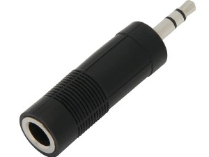 Przejście Wtyk Jack 3,5 stereo-Gniazdo Jack 6,3 stereo