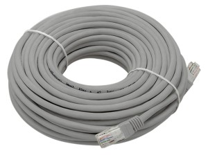 Kabel PATCHCORD RJ45 UTP szary 15m.      