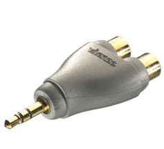 Adapter Wtyk Jack 3,5 mm ST-2xGniazda RCA