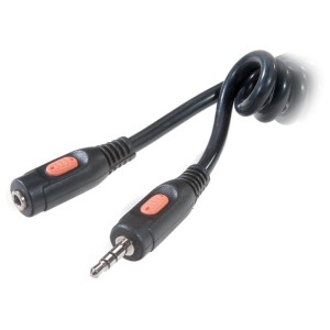 Kabel Jack 3,5 (Wt)-Jack 3,5 (Gn) 5 m spiralny