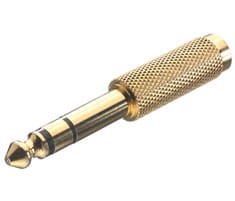 Adapter Wtyk Jack 6,3 mm ST-Gniazdo Jack 3,5 mm ST