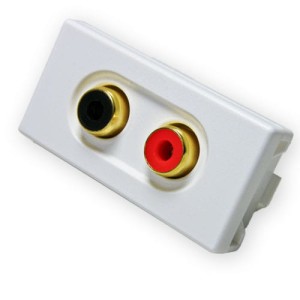 Moduł 2xRCA Gold 22,5x45