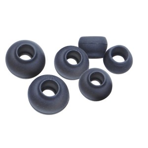 Uniwersalne gumki do słuchawek dokanałowych czarne