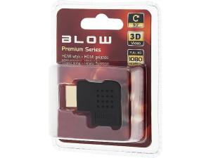 Przejście HDMI wtyk - gniazdo kątowe boczne