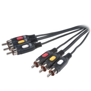 Kabel 3RCA-3RCA 2 m.