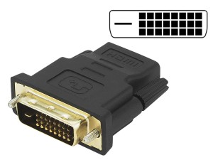 Przejście DVI wtyk - HDMI gniazdo 