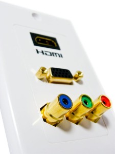 Gniazdo naścienne HDMI, VGA, RGB Component Vocant